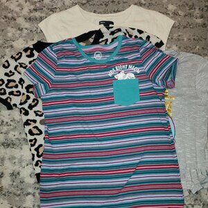 Girls Set of 4 || Large Short sleeved Tops EUC